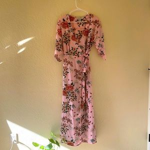 Floral Wrap dress